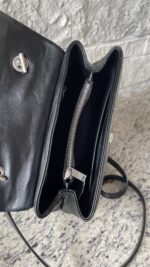 YSL LouLou Small Top Handle Black - Image 11