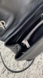 YSL LouLou Small Top Handle Black - Image 12