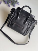 Celine Nano Luggage Crossbody Black