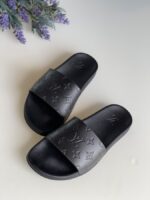 Louis Vuitton Black Slides Men