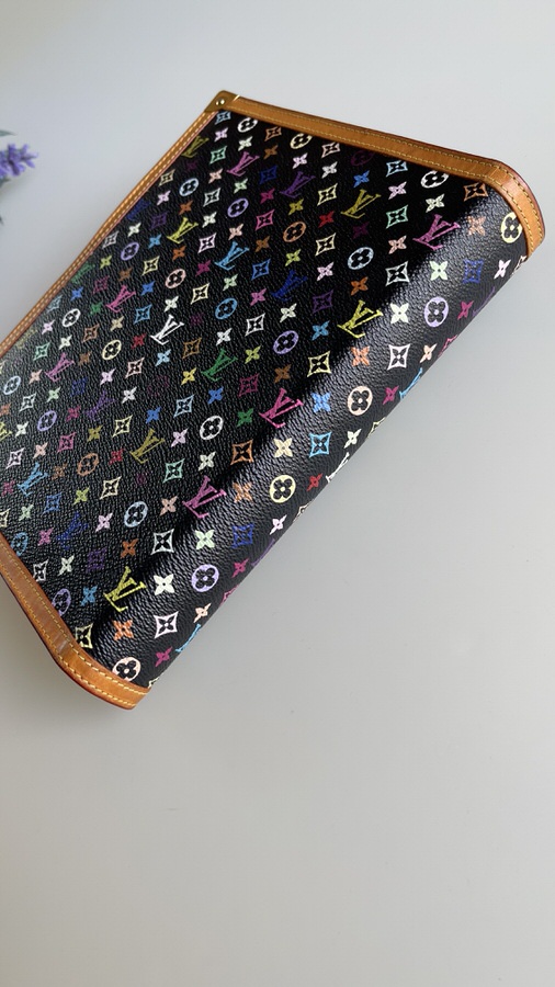 Louis Vuitton Multicolor Noir Agenda Planner Large GM - LVLENKA