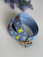 Louis Vuitton Denim 35mm LV New Wave Belt 85 34 - Image 2