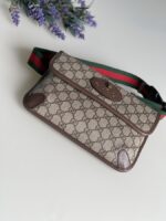 Gucci GG Supreme Monogram Neo Vintage Web Belt Bag Brown - Image 2