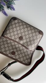 Gucci GG Supreme Monogram Neo Vintage Web Belt Bag Brown - Image 5