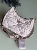 Prada Nylon ReEdition Puffer Crossbody Light Pink