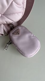 Prada Nylon ReEdition Puffer Crossbody Light Pink - Image 2