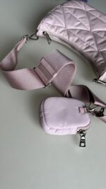 Prada Nylon ReEdition Puffer Crossbody Light Pink - Image 9