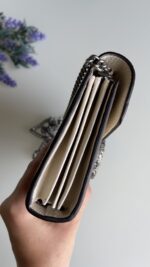 Gucci Dollar Calfskin Mini Dionysus Chain Wallet Mystic White - Image 6