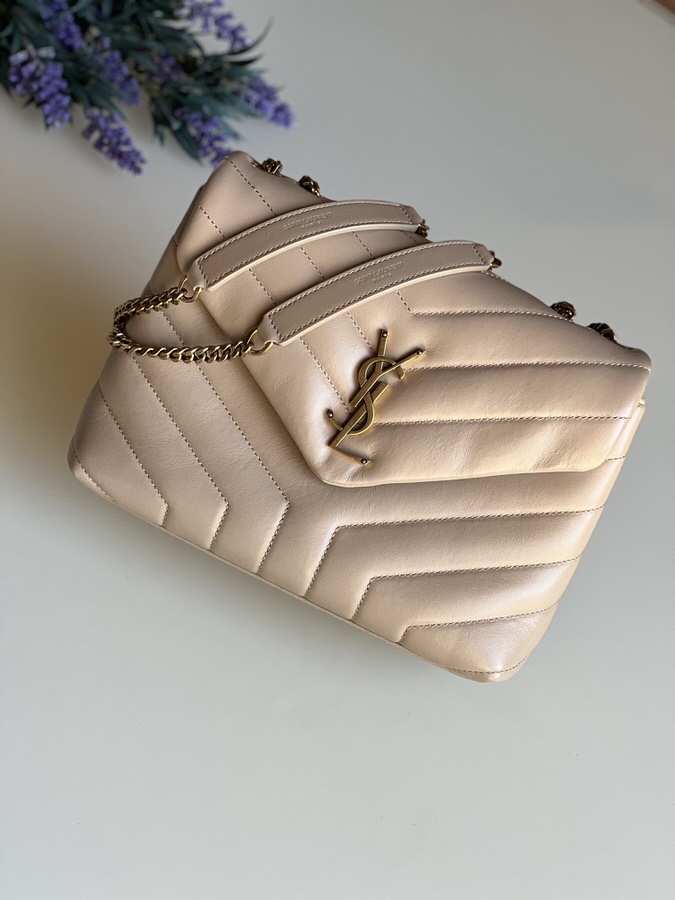 IMG_4167 4-1 YSL Small LouLou Beige GHW - Image 1