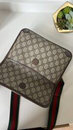 Gucci GG Supreme Monogram Neo Vintage Web Belt Bag Brown - Image 7