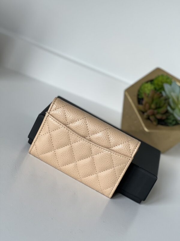 Chanel Flap Card Holder Beige - Image 2
