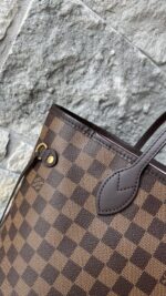 Louis Vuitton Neverfull MM Damier Ebene Rose Ballerine - Image 7
