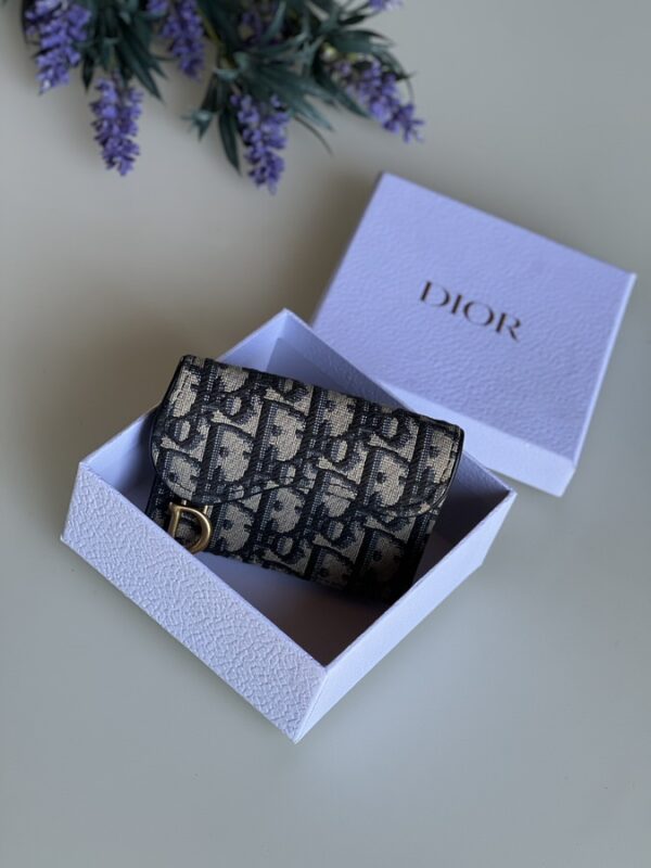 Dior Saddle Flap Card Holder - Image 1