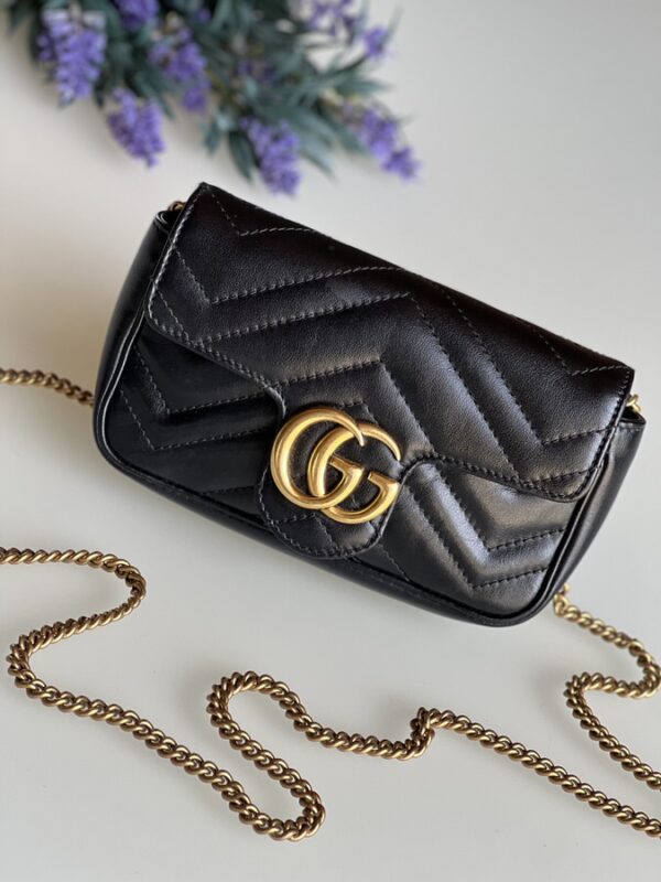 Gucci Super Mini GG Marmont Black - Image 2