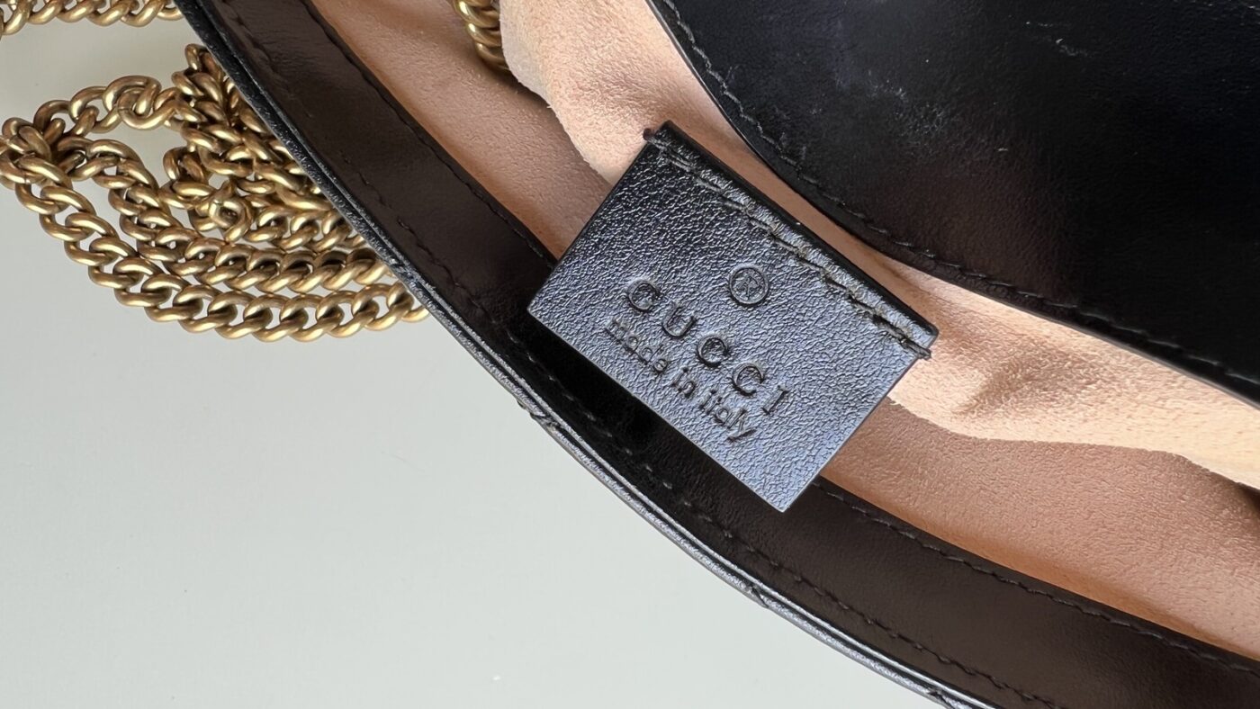 Gucci Super Mini GG Marmont Black - Image 13