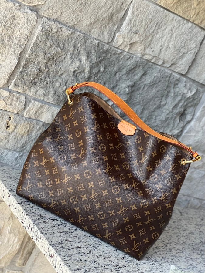IMG_7944-1 Louis Vuitton Graceful MM Monogram Beige - Image 1