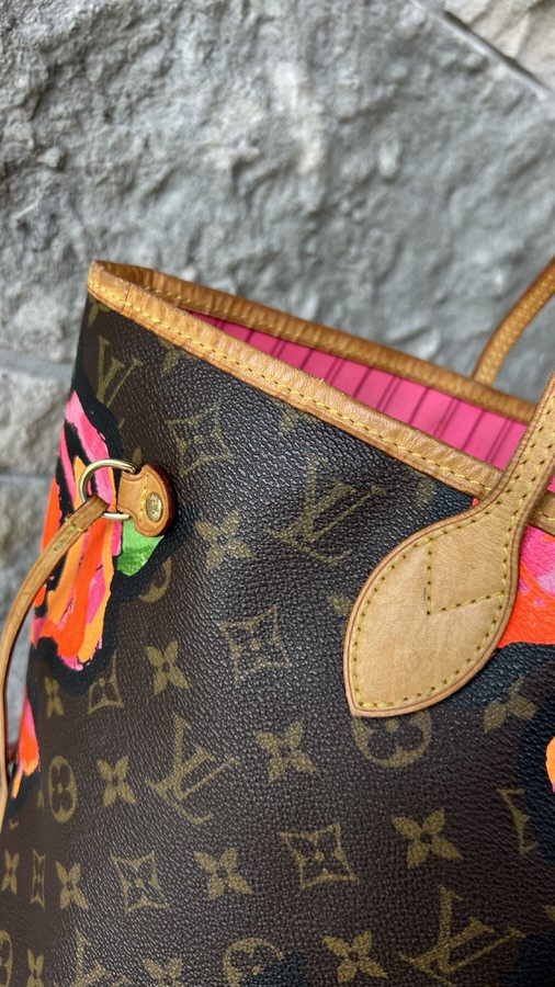 Louis Vuitton Stephen Sprouse Roses Neverfull MM - LVLENKA Luxury