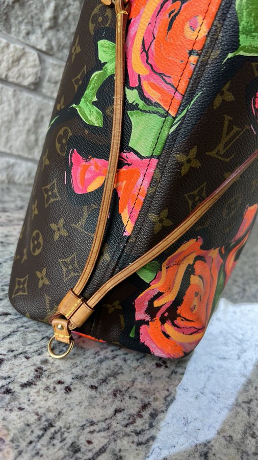 Louis Vuitton Stephen Sprouse Roses Neverfull MM - LVLENKA Luxury