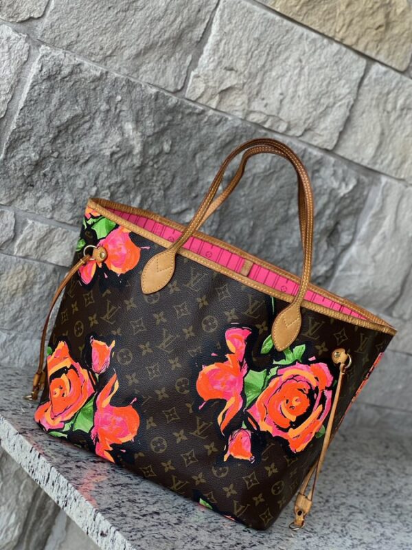 Louis Vuitton Stephen Sprouse Roses Neverfull MM - Image 11