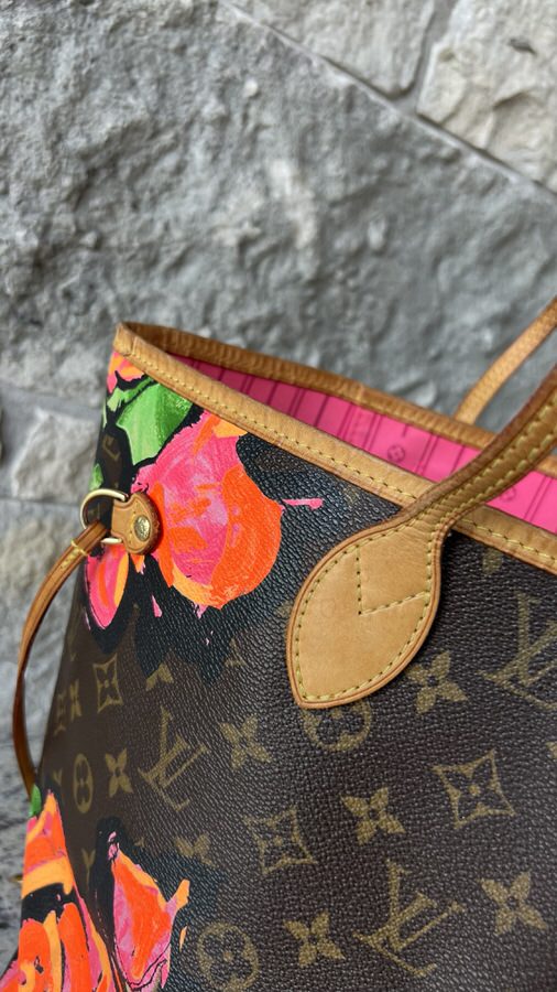 Louis Vuitton Stephen Sprouse Roses Neverfull MM - LVLENKA Luxury