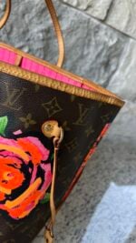Louis Vuitton Stephen Sprouse Roses Neverfull MM - Image 15
