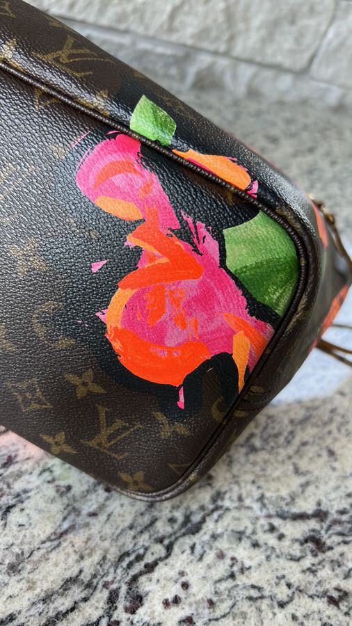 Louis Vuitton Stephen Sprouse Roses Neverfull MM - LVLENKA Luxury