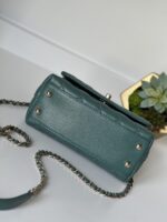 Chanel Caviar Quilted Extra Mini Coco Handle Flap Green - Image 13