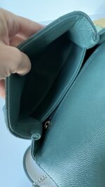 Chanel Caviar Quilted Extra Mini Coco Handle Flap Green - Image 18