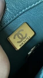 Chanel Caviar Quilted Extra Mini Coco Handle Flap Green - Image 19