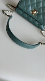 Chanel Caviar Quilted Extra Mini Coco Handle Flap Green - Image 2