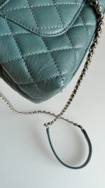 Chanel Caviar Quilted Extra Mini Coco Handle Flap Green - Image 8