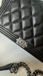 Chanel Boy Wallet On Chain WOC Black Caviar - Image 4