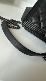 Chanel Boy Wallet On Chain WOC Black Caviar - Image 5