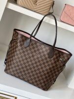 Louis Vuitton Neverfull MM Damier Ebene Rose Ballerine - Image 3