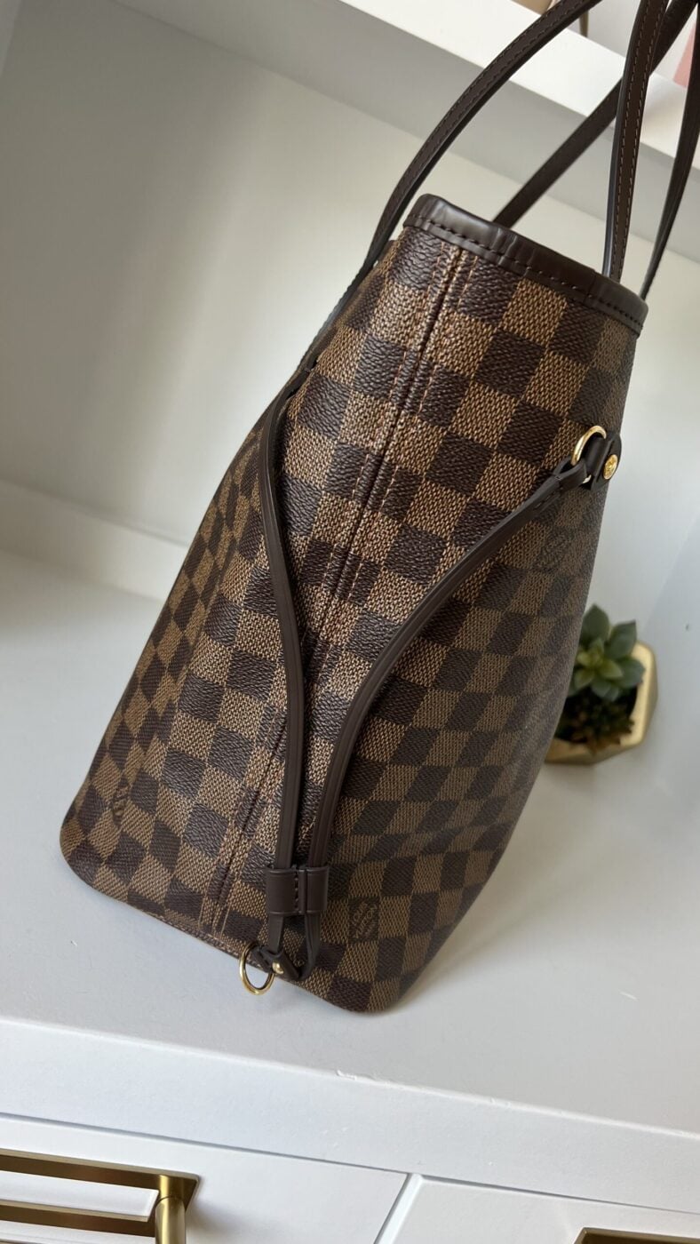 Louis Vuitton Neverfull MM Damier Ebene Rose Ballerine - Image 5