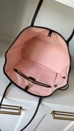 Louis Vuitton Neverfull MM Damier Ebene Rose Ballerine - Image 8