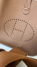 Hermes Evelyne PM Brown Gold Silver Hardware - Image 2