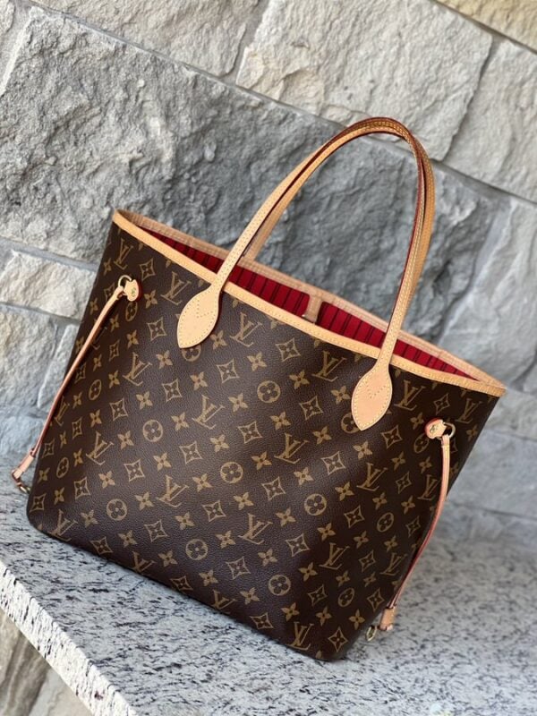 Louis Vuitton Neverfull MM With Pouch Monogram Cerise - Image 2