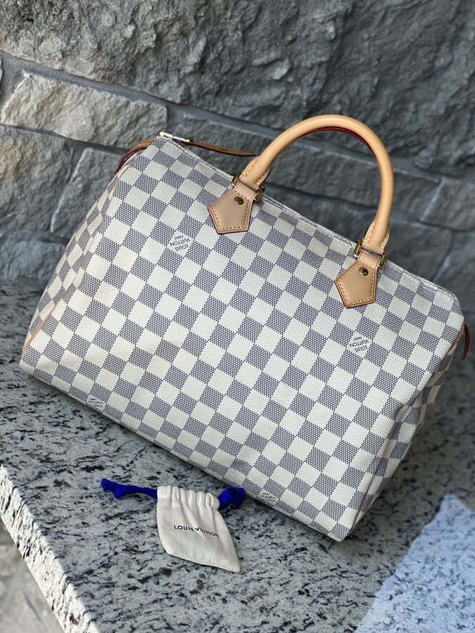 IMG_4299-1 Louis Vuitton Speedy 30 Damier Azur - Image 1