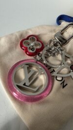Louis Vuitton Colorline Silver Strass Bag Charm and Key Holder - Image 2