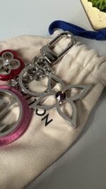 Louis Vuitton Colorline Silver Strass Bag Charm and Key Holder - Image 3