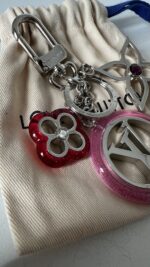 Louis Vuitton Colorline Silver Strass Bag Charm and Key Holder - Image 4