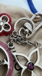 Louis Vuitton Colorline Silver Strass Bag Charm and Key Holder - Image 5