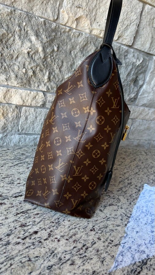 Louis Vuitton Flower Hobo Monogram Canvas Brown