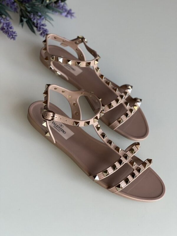 Valentino Rockstud Jelly Sandals - Image 3