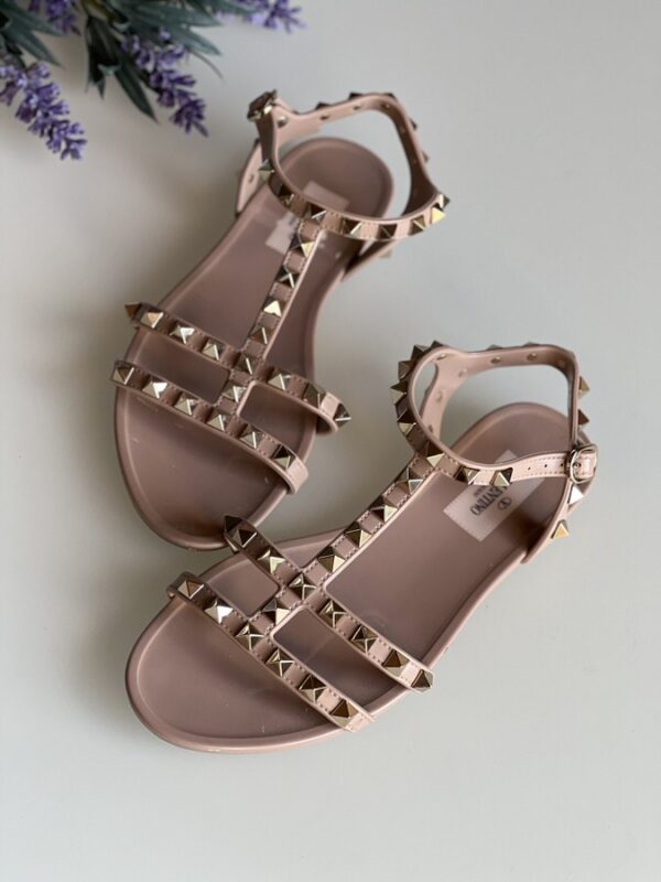 Valentino Rockstud Jelly Sandals - Image 6