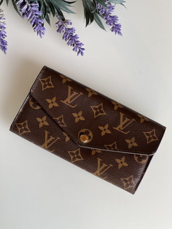 IMG_9221 Louis Vuitton Monogram Sarah Wallet Fuchsia - Image 1