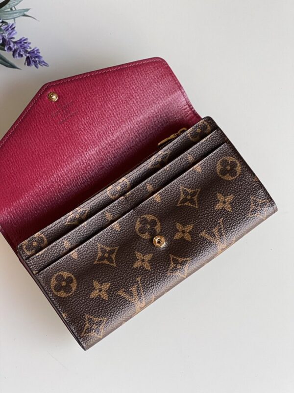Louis Vuitton Monogram Sarah Wallet Fuchsia - Image 7