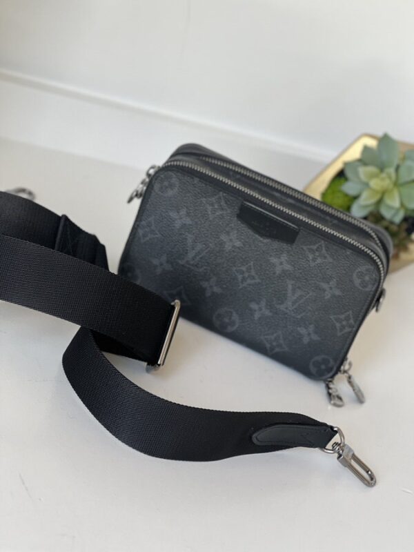 IMG_1530 Louis Vuitton Alpha Wearable Wallet Crossbody Monogram Eclipse - Image 1