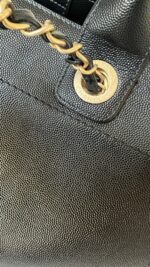 Chanel Caviar Small Studded Deauville Tote Black - Image 7